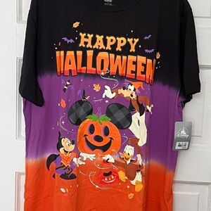Disney HalloweenT-Shirt - Black, Purple, Orange large